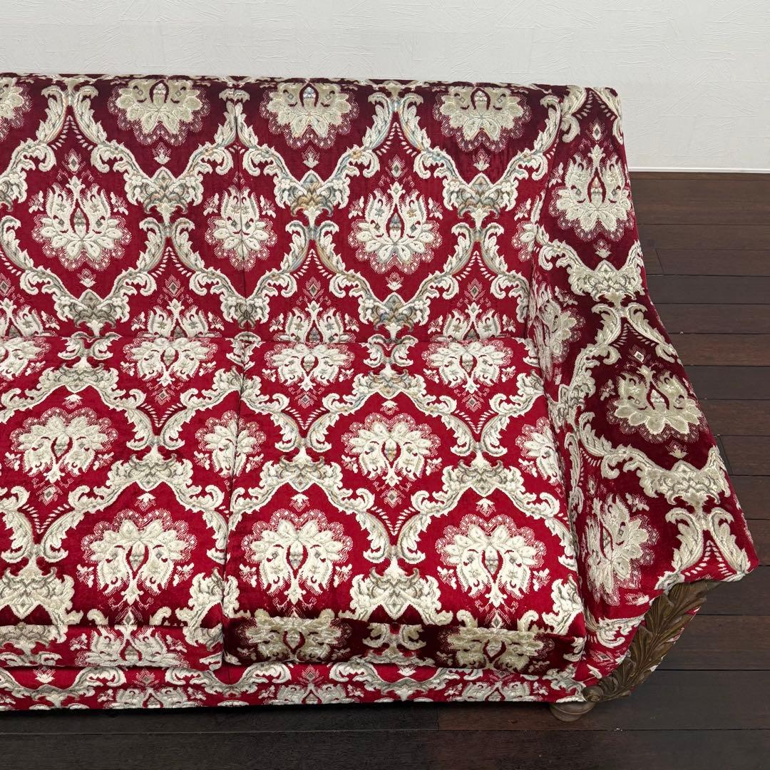 H19K86a 神戸洋家具 永田良介商店 ３人掛けソファ