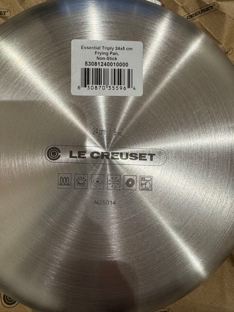 【新品未使用】LE CREUSET ステンレスフライパン　24cm ルクルーゼ
