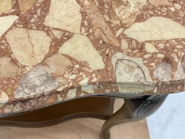 大理石 ロココ調 クラシック コンソールテーブル 電話台 家具