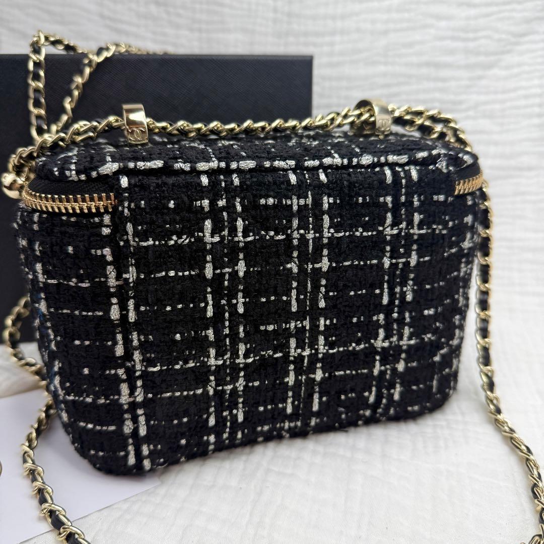 【限定特価】CHANEL ノベルティ　チェーン　ショルダーバッグ　ツイード