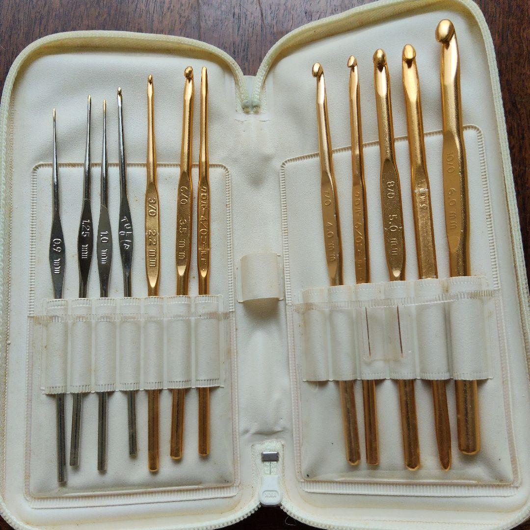 かぎ針セット 12本 ゴールド8＋シルバー4 - メルカリ