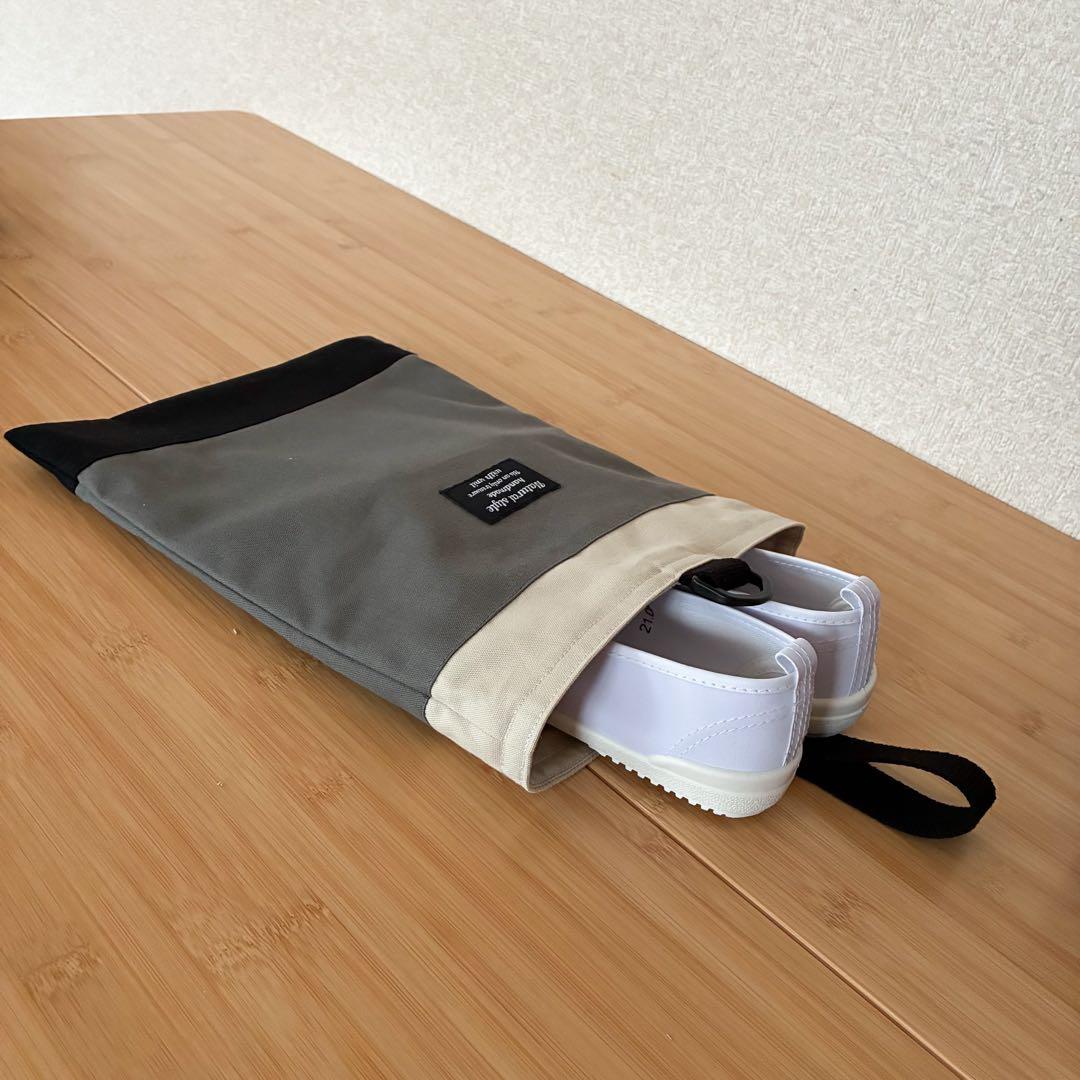 無地×シンプルな入園入学セット《グレー》 レッスンバッグ/体操着袋/上履き入れ