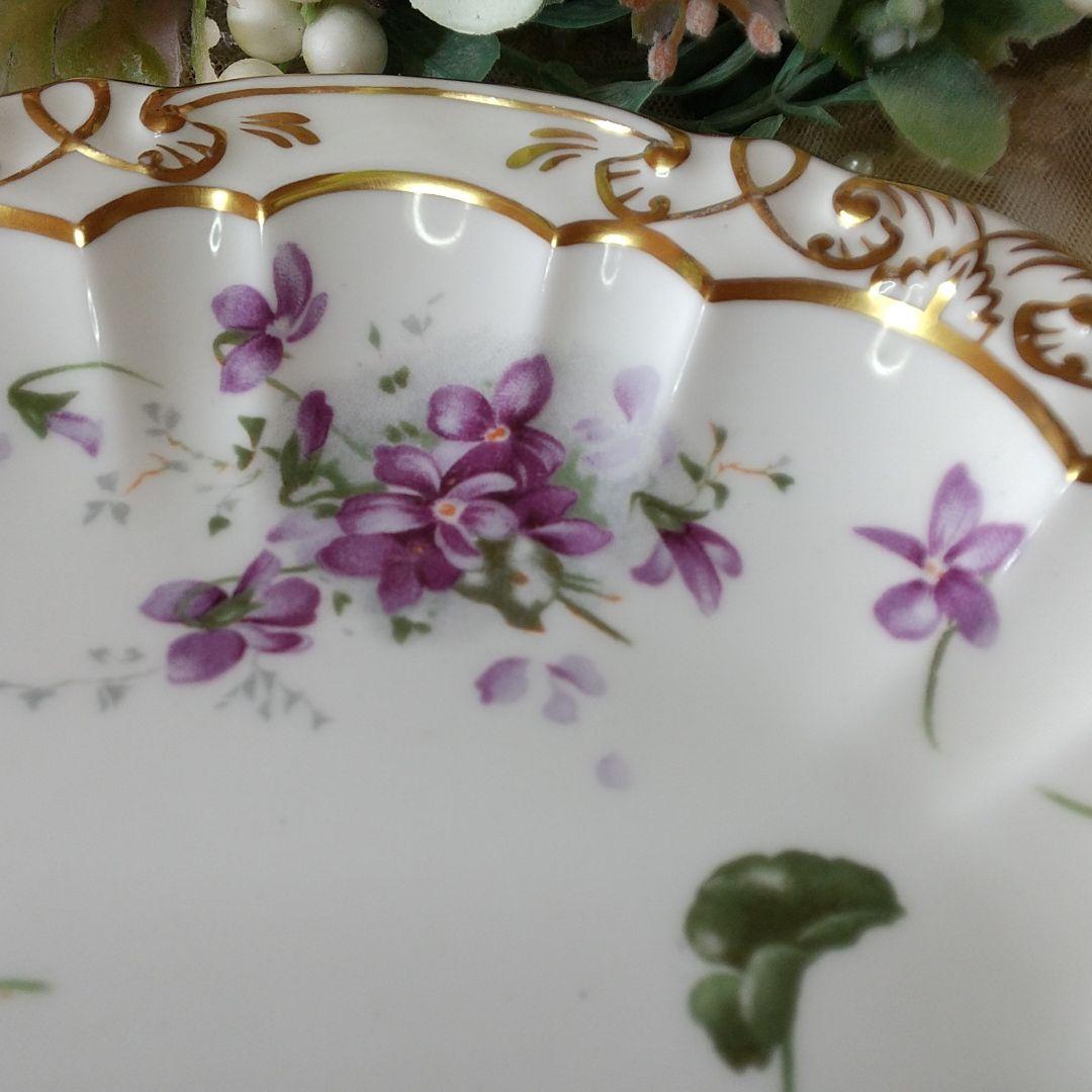 ハマースレイ ビクトリアンバイオレット 21cm デザートプレート