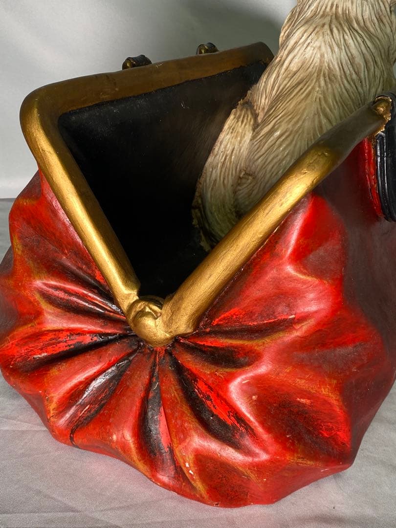 1666❣️ 猫　鞄　財布　オブジェ　輸入アンティーク