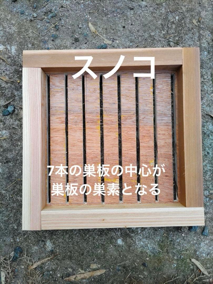 日本蜜蜂 重箱式巣箱4段 スライド底板 付巣門台座　スノコ付き　セット割引有