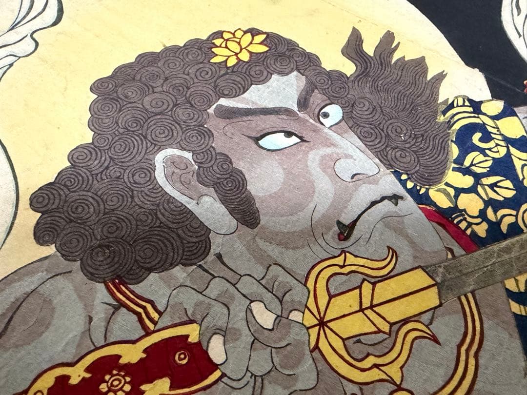 國周 江戶 大判 浮世絵 武者絵 明治期 錦絵 Ukiyoe 役者絵 - メルカリ