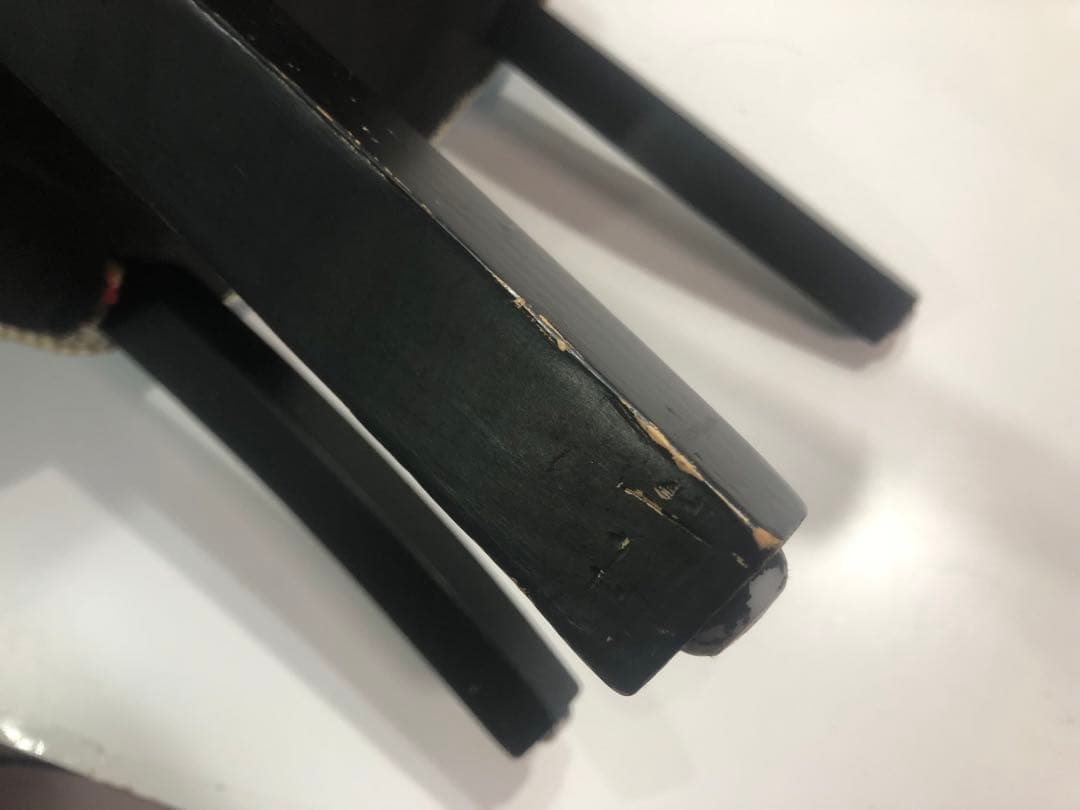 パッチワーク　カラフルチェア　スツール　ファブリック　インテリア　ブルー