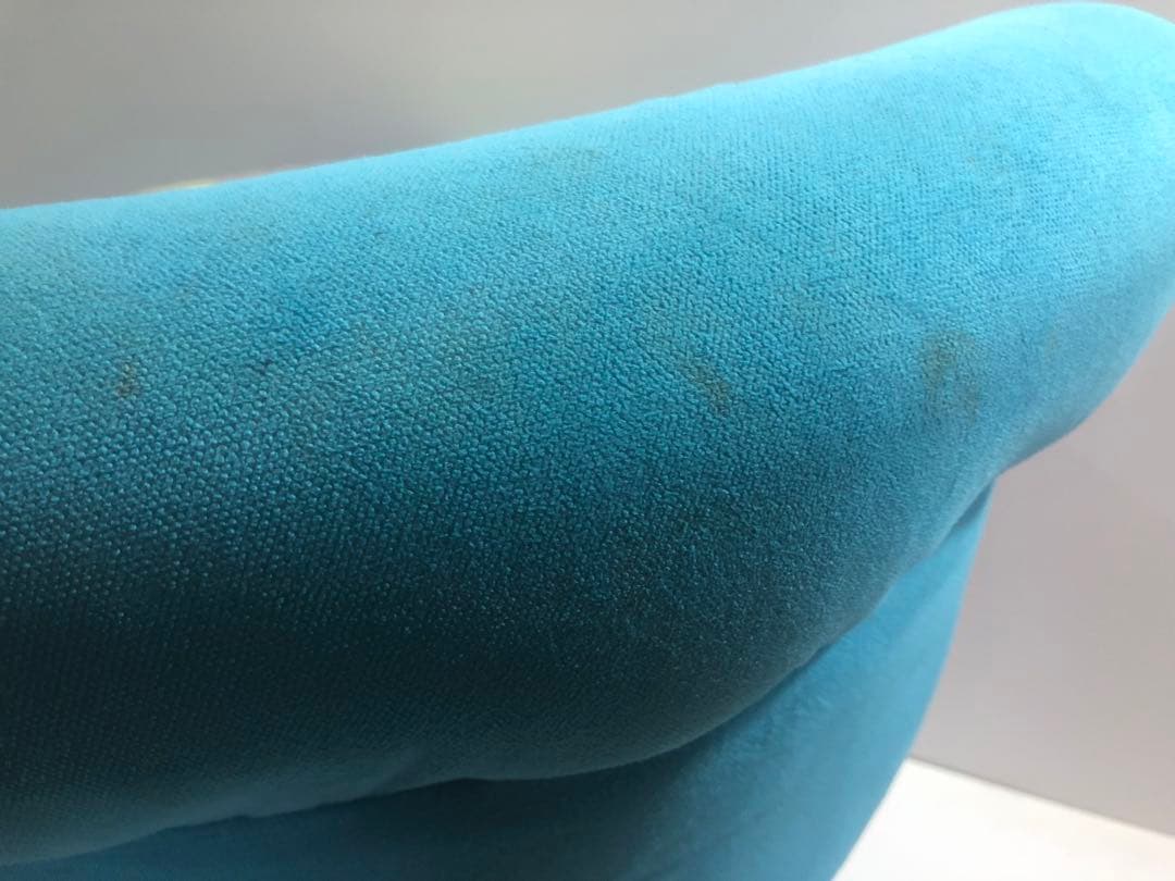 パッチワーク　カラフルチェア　スツール　ファブリック　インテリア　ブルー