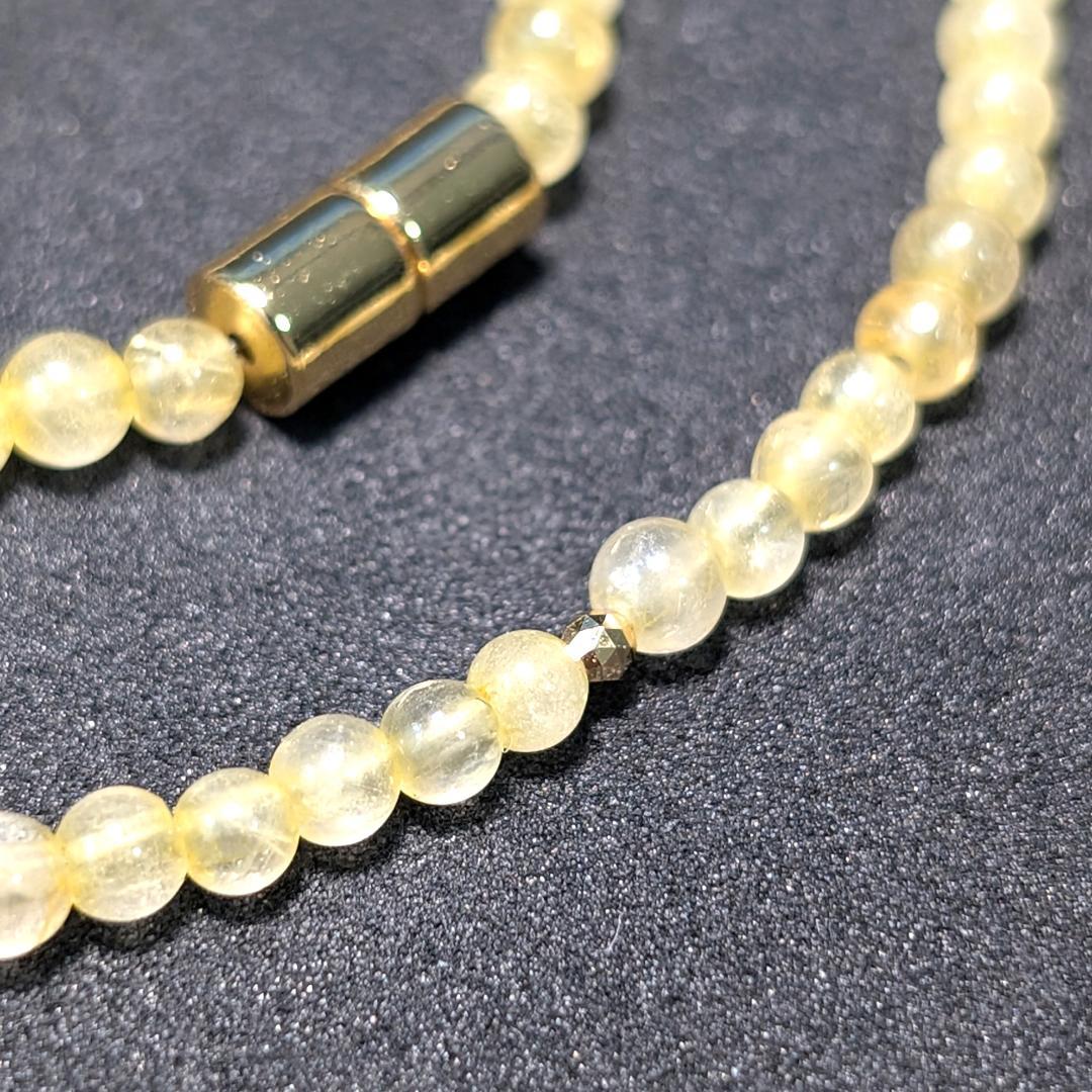 K18一粒×ゴールドルチル 贅沢3WAYジュエリー／金運・開運パワーストーン