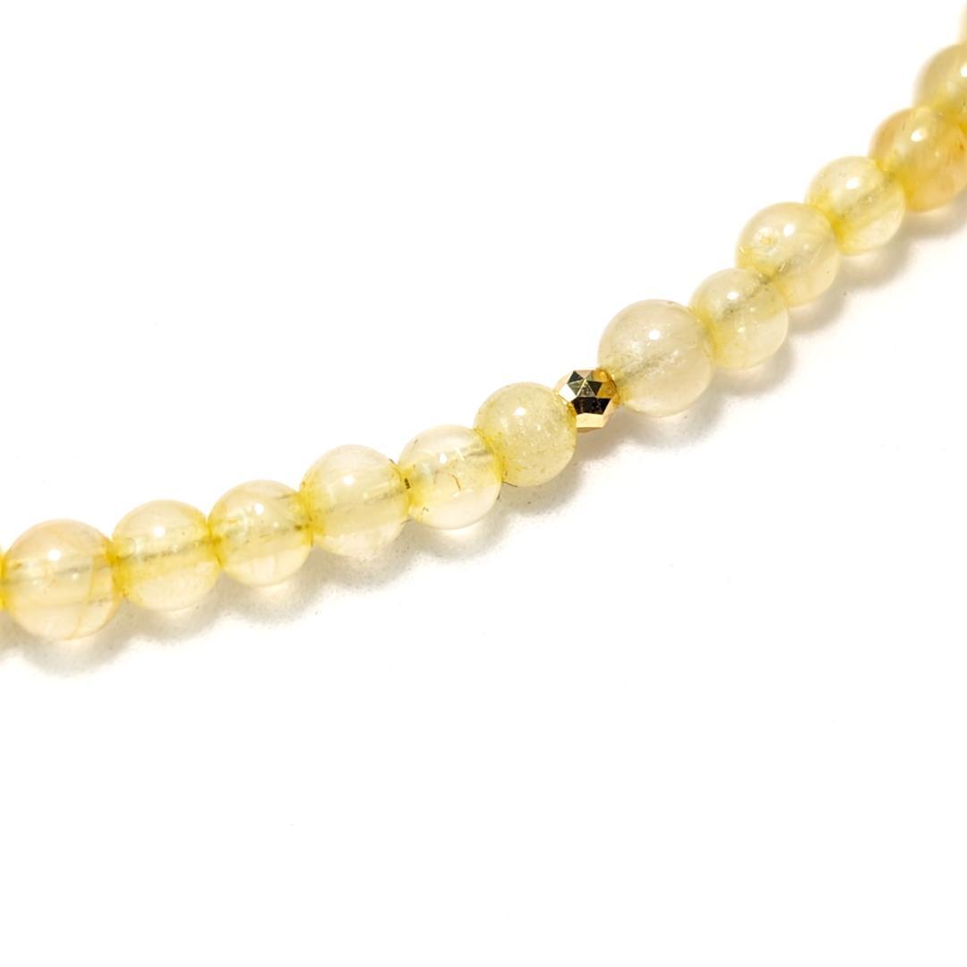 K18一粒×ゴールドルチル 贅沢3WAYジュエリー／金運・開運パワーストーン