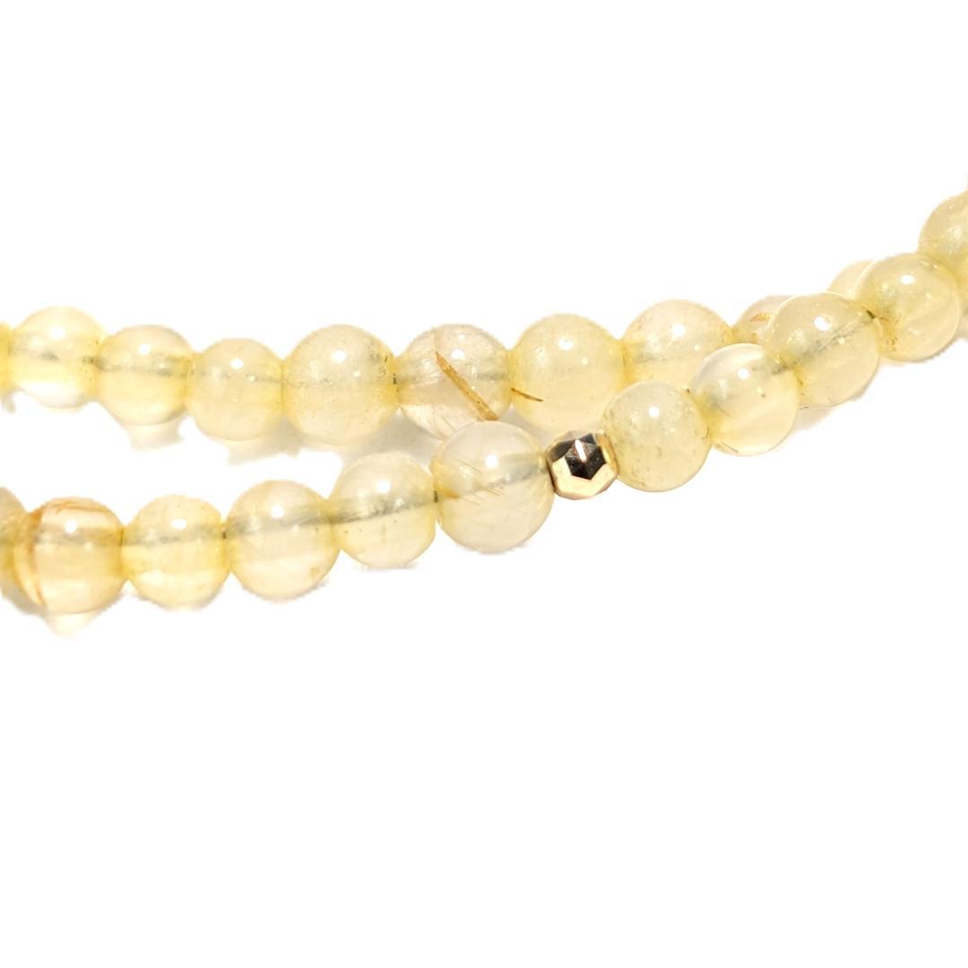 K18一粒×ゴールドルチル 贅沢3WAYジュエリー／金運・開運パワーストーン