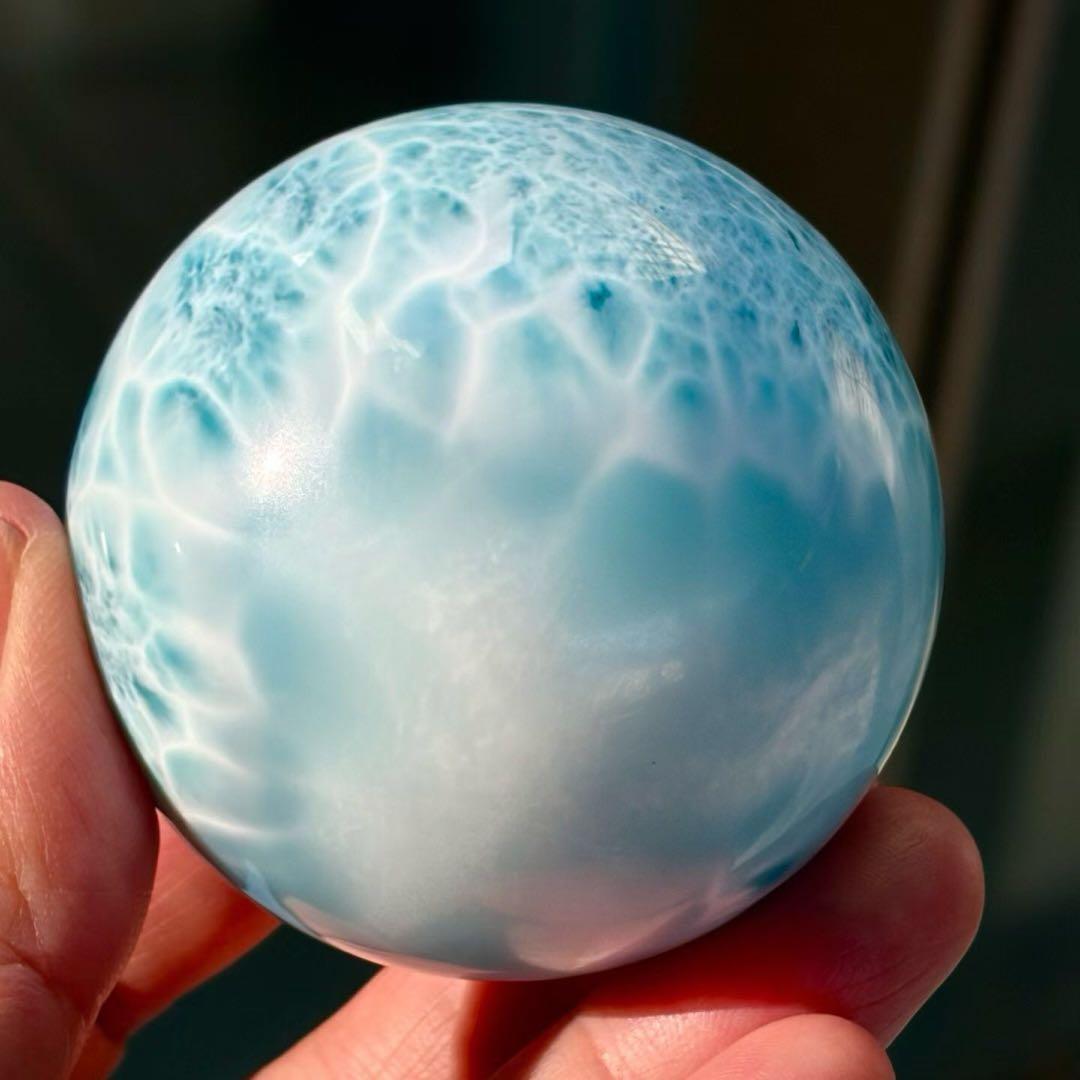 ⭐︎【極上品】天然 ラリマー 置物 53.8mm 236.9g