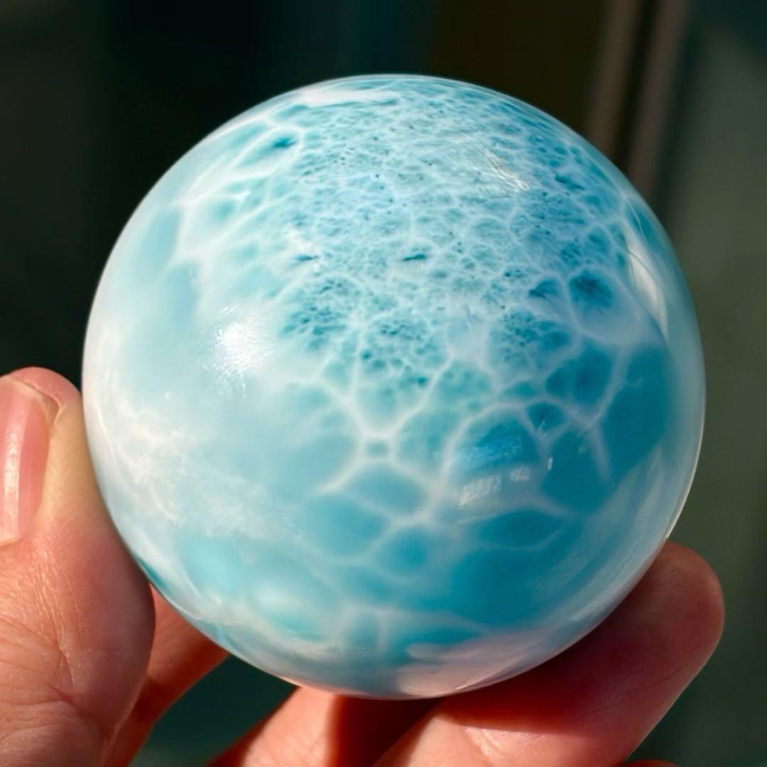 ⭐︎【極上品】天然 ラリマー 置物 53.8mm 236.9g