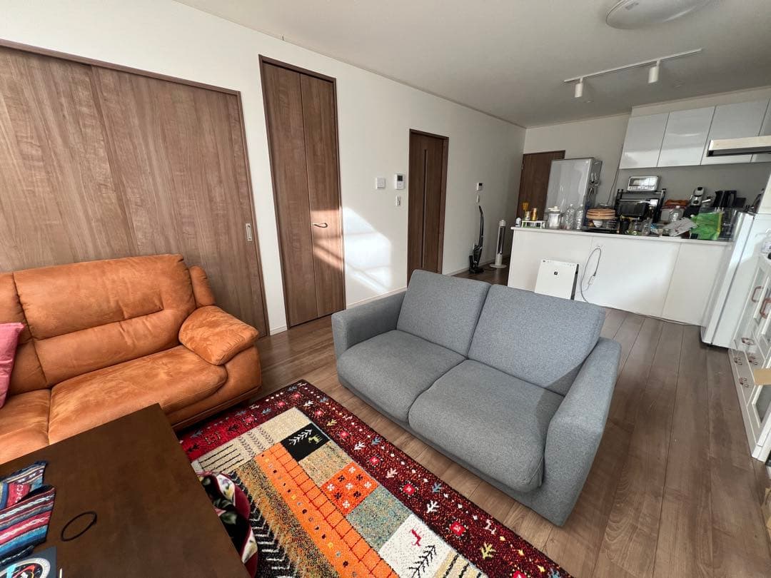 ニトリ布張りソファベッド (フォワードGY)