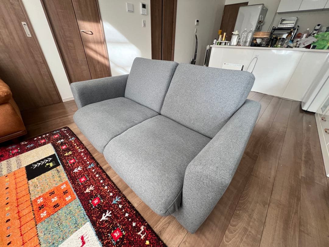 ニトリ布張りソファベッド (フォワードGY)