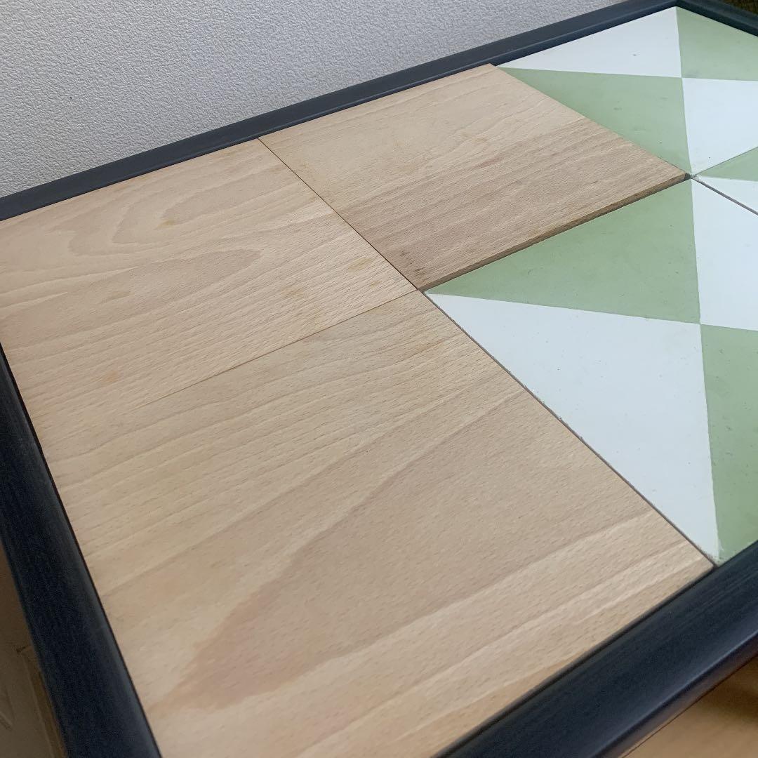 タイルテーブル レンガ調 インテリア 北欧