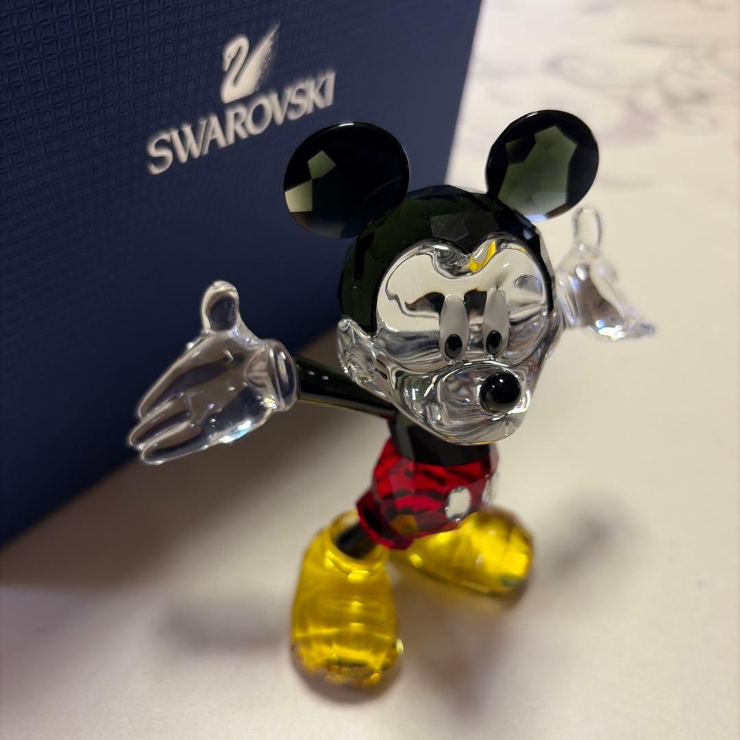 ★希少品★スワロフスキー　ディズニーコレクション　置物　ミッキーマウス　美品