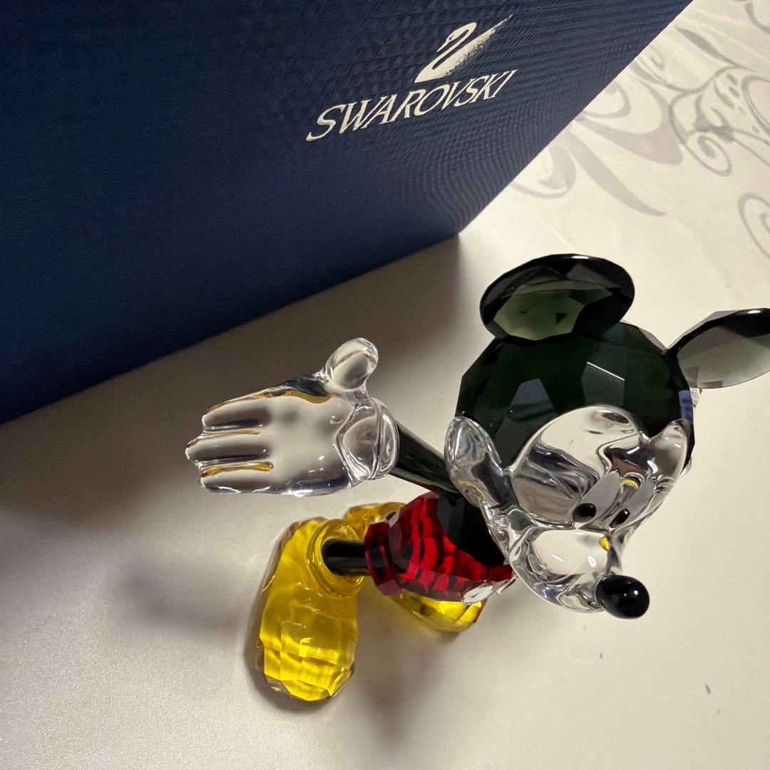 ★希少品★スワロフスキー　ディズニーコレクション　置物　ミッキーマウス　美品