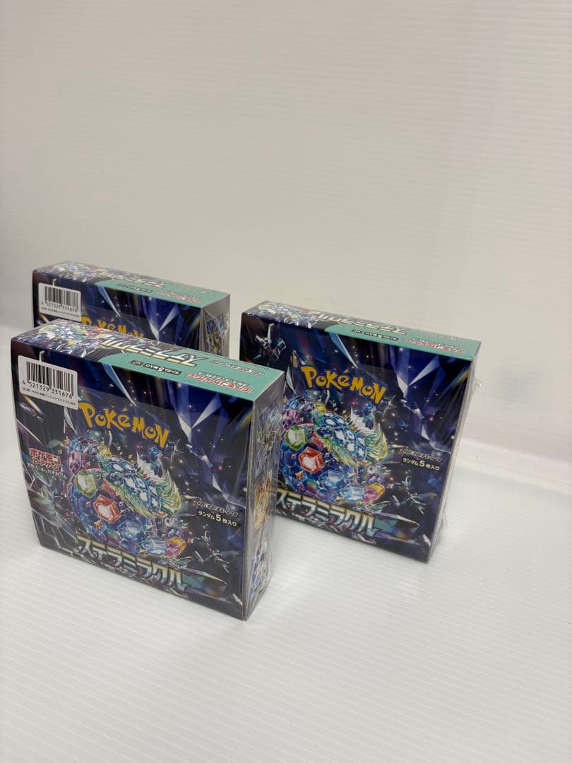 ポケモンカードゲーム ステラミラクル3BOX未開封シュリンク付き - メルカリ