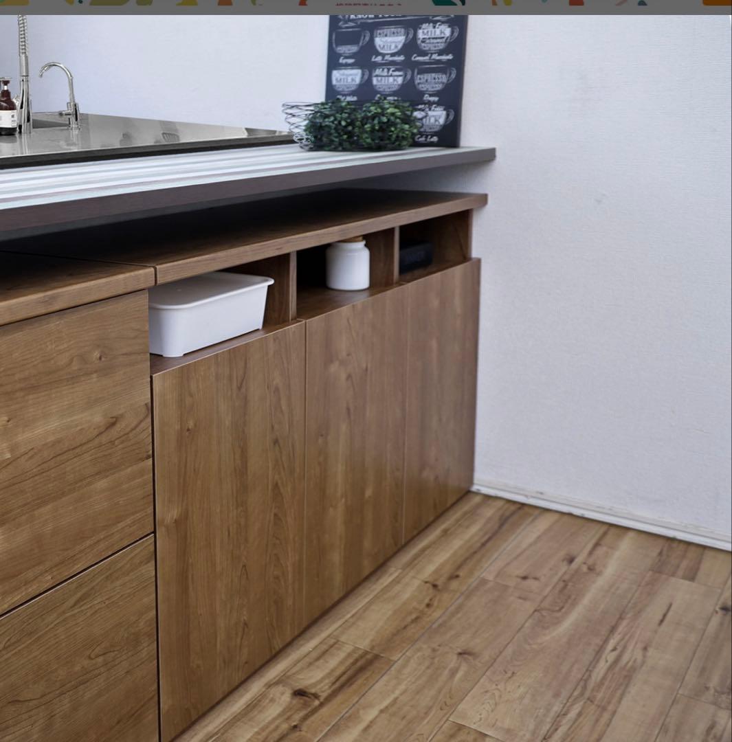 【美品】幅110cm 収納棚 キャビネット サイドボード木製 本棚　組立済