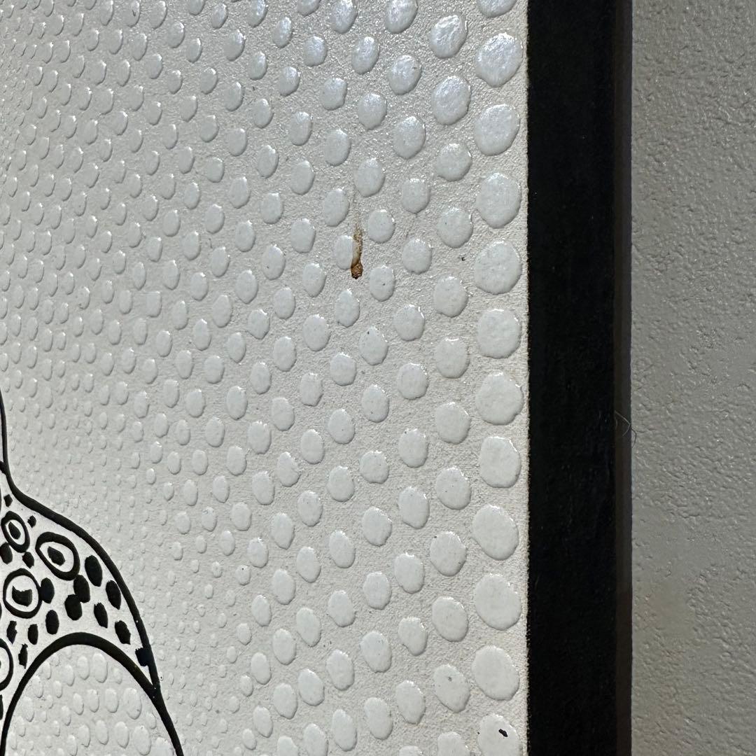 【訳あり】バリ島ドットアート カエル60×80cm通常22,000円がなんと！