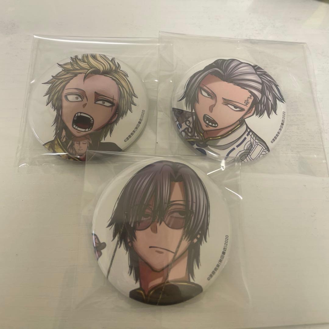 桃源暗鬼 コミケ C107 缶バッジ 朽森紫苑 百鬼大我 桃巖深夜 - メルカリ