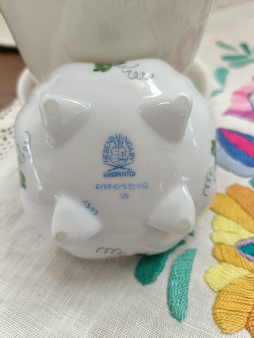 未使用　ヘレンド[ウィーンからくさ] パンダ小筺