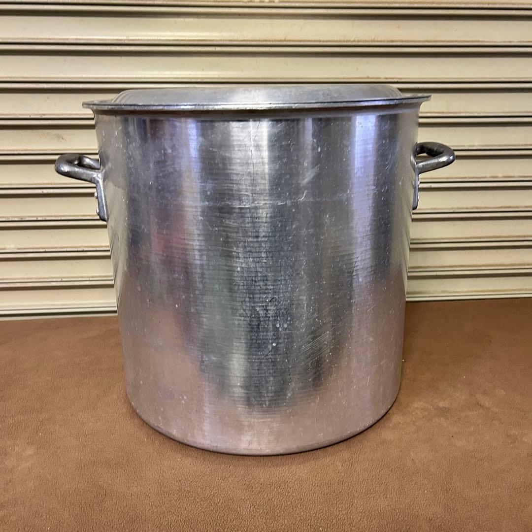 CF45★アルミ製★ 特大 蓋付 寸胴鍋 両手鍋 直径45㎝ 業務用 361