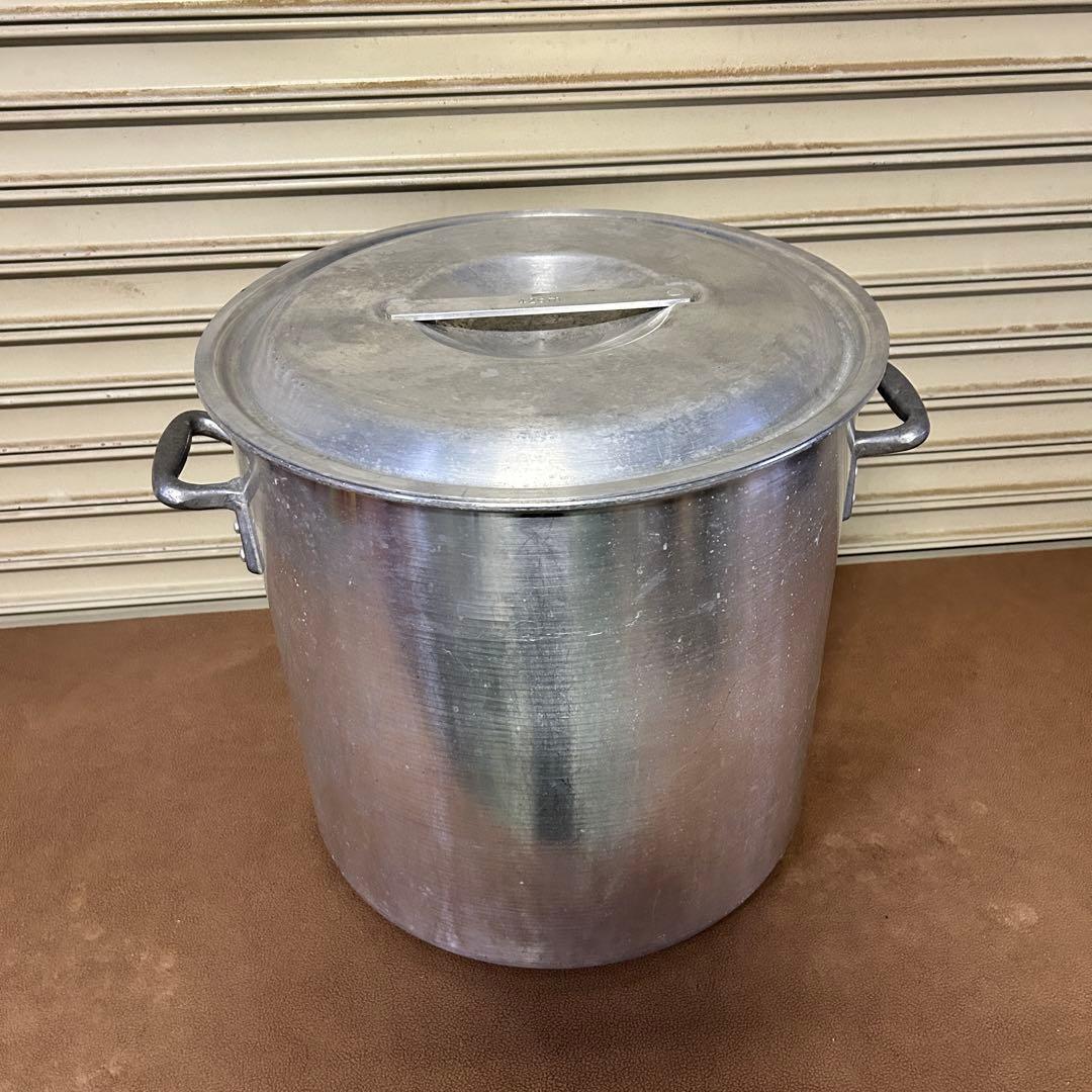 CF45★アルミ製★ 特大 蓋付 寸胴鍋 両手鍋 直径45㎝ 業務用 361