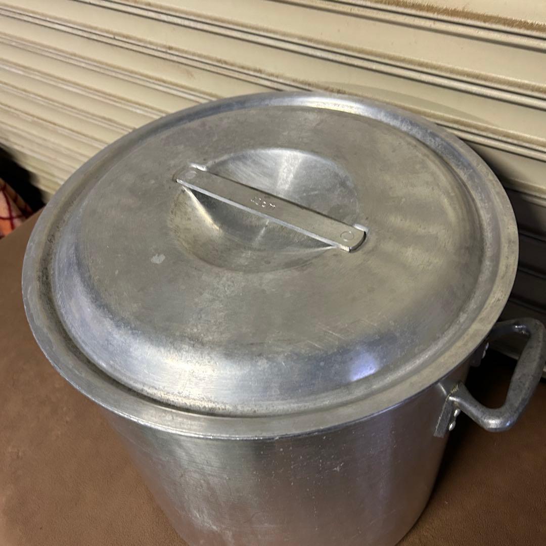 CF45★アルミ製★ 特大 蓋付 寸胴鍋 両手鍋 直径45㎝ 業務用 361