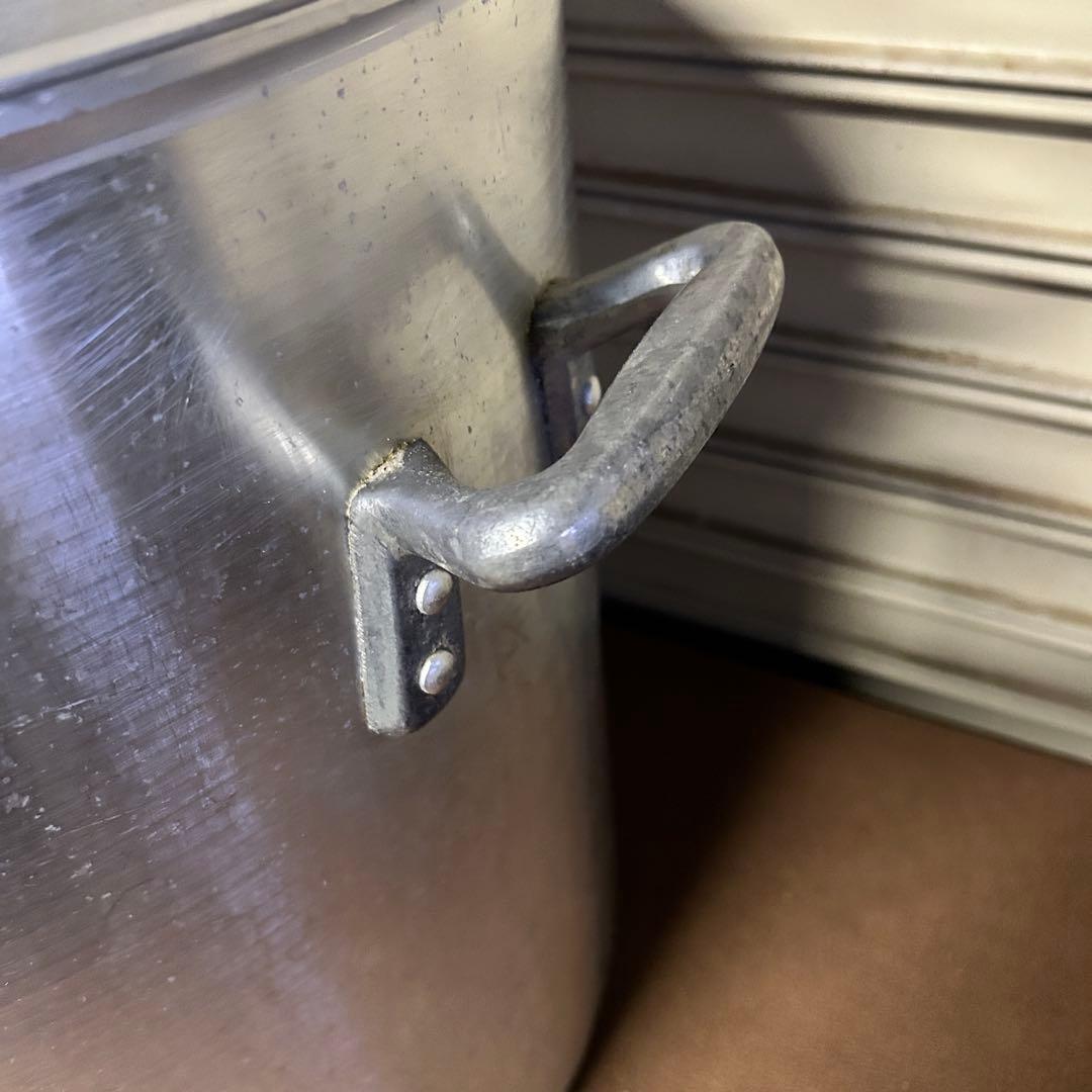 CF45★アルミ製★ 特大 蓋付 寸胴鍋 両手鍋 直径45㎝ 業務用 361