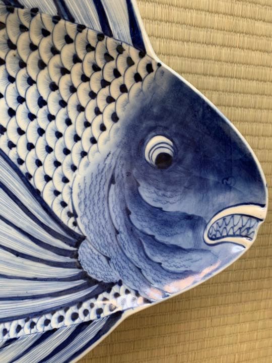 「珍品」大明萬暦年製　魚型　大皿　骨董