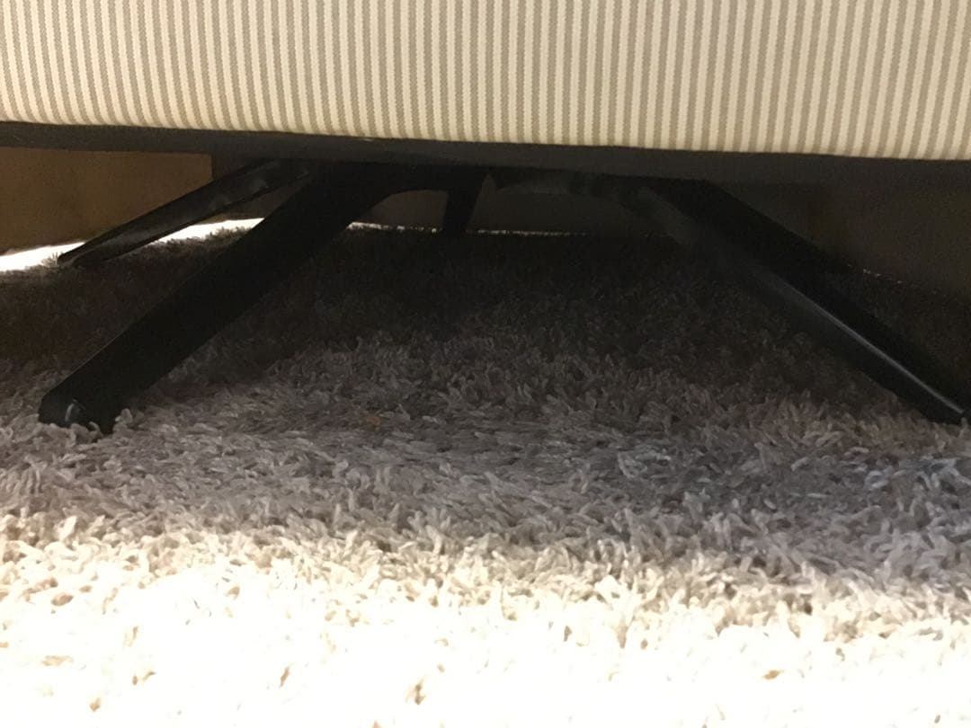 イーサンアレン　1人掛けソファ　ストライプ柄