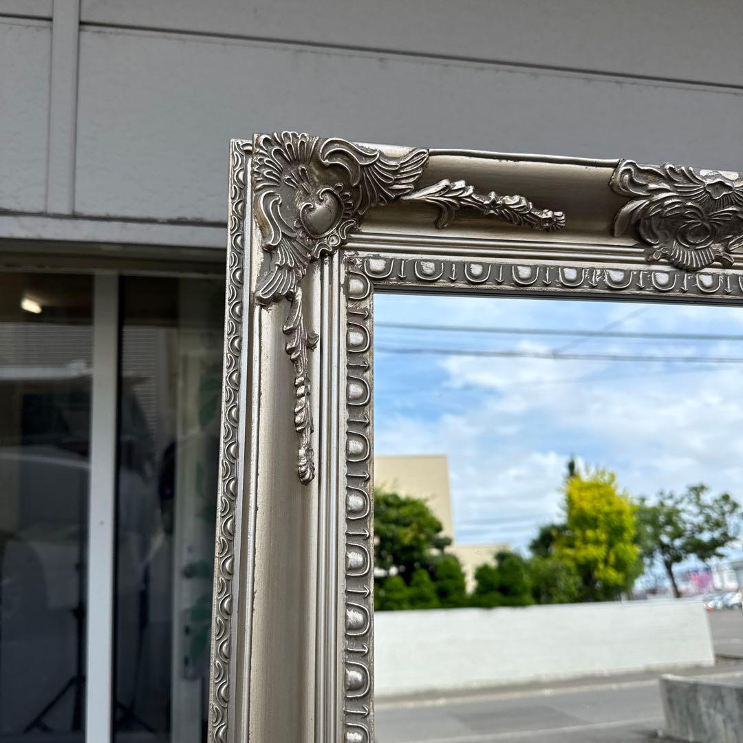 ☆イタリア製☆アンティーククラシック☆ゴールド☆スタンドミラー☆姿見　No.1