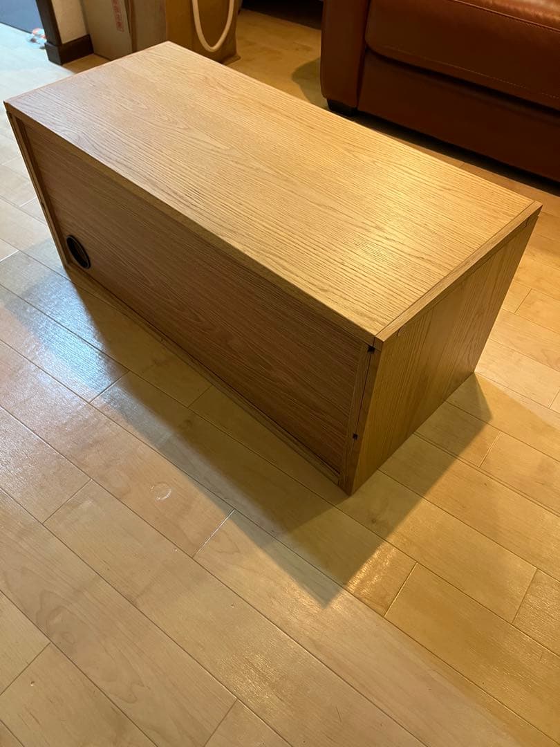 OG&co. スチールユニットシェルフ用・ボックス・ガラス引き戸・オーク材