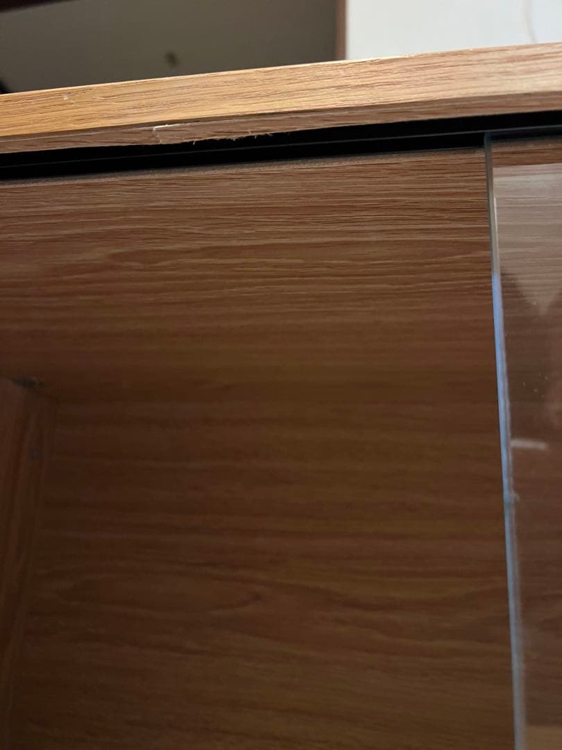 OG&co. スチールユニットシェルフ用・ボックス・ガラス引き戸・オーク材