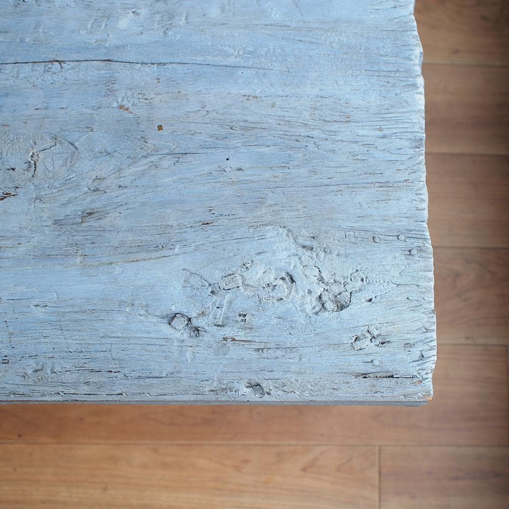 古木天板×クローム脚 センターテーブル 幅140cm スタイリッシュモダン