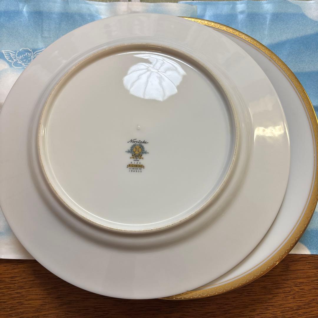 ノリタケゴールド縁取り 大皿27㎝5枚セット