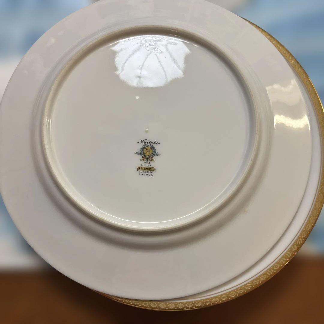 ノリタケゴールド縁取り 大皿27㎝5枚セット