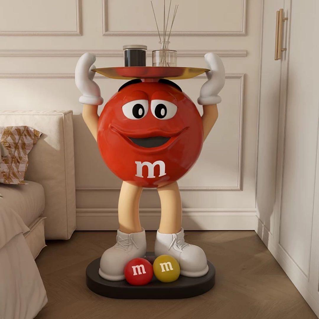 【限定品】M&M's エムアンドエムズ サイドテーブル フィギュア　レッド 赤