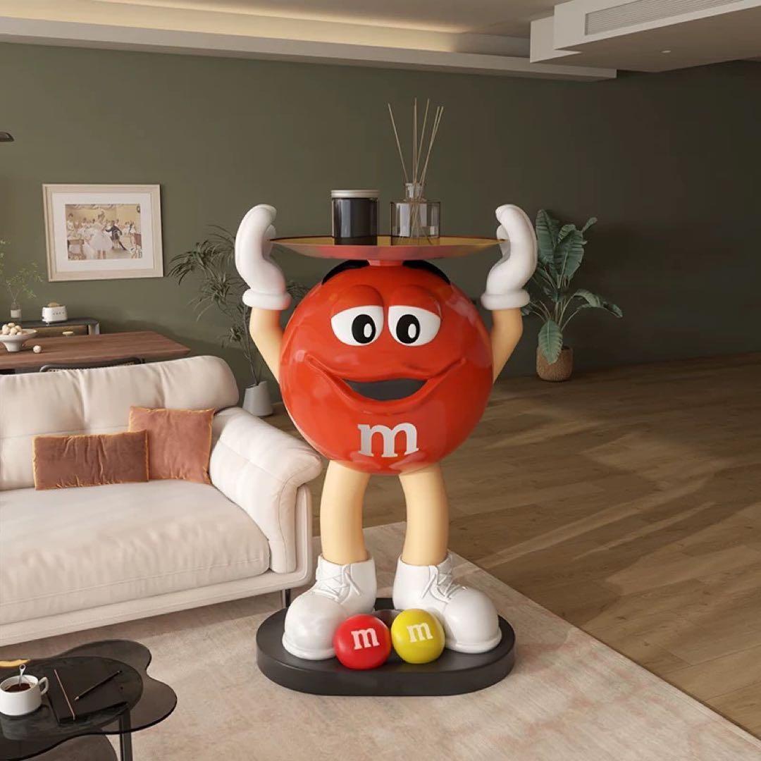 【限定品】M&M's エムアンドエムズ サイドテーブル フィギュア　レッド 赤