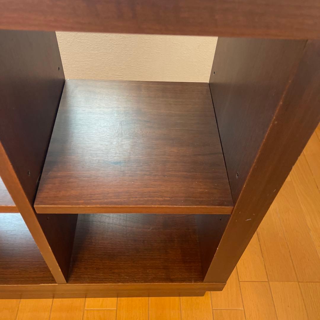 木製オープンシェルフ ダークブラウン 6棚　大塚家具