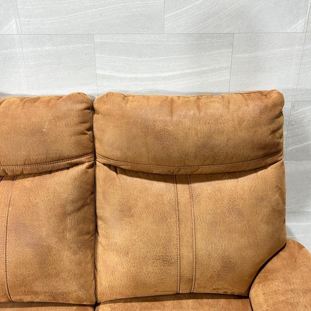 3人用電動ソファ リクライニングソファ レザーファブリック d5094