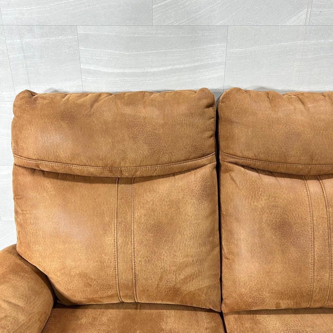 3人用電動ソファ リクライニングソファ レザーファブリック d5094