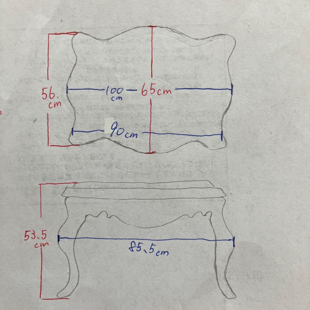 アンティーク机　大理石　レトロ