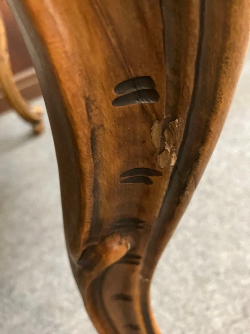 アンティーク机　大理石　レトロ