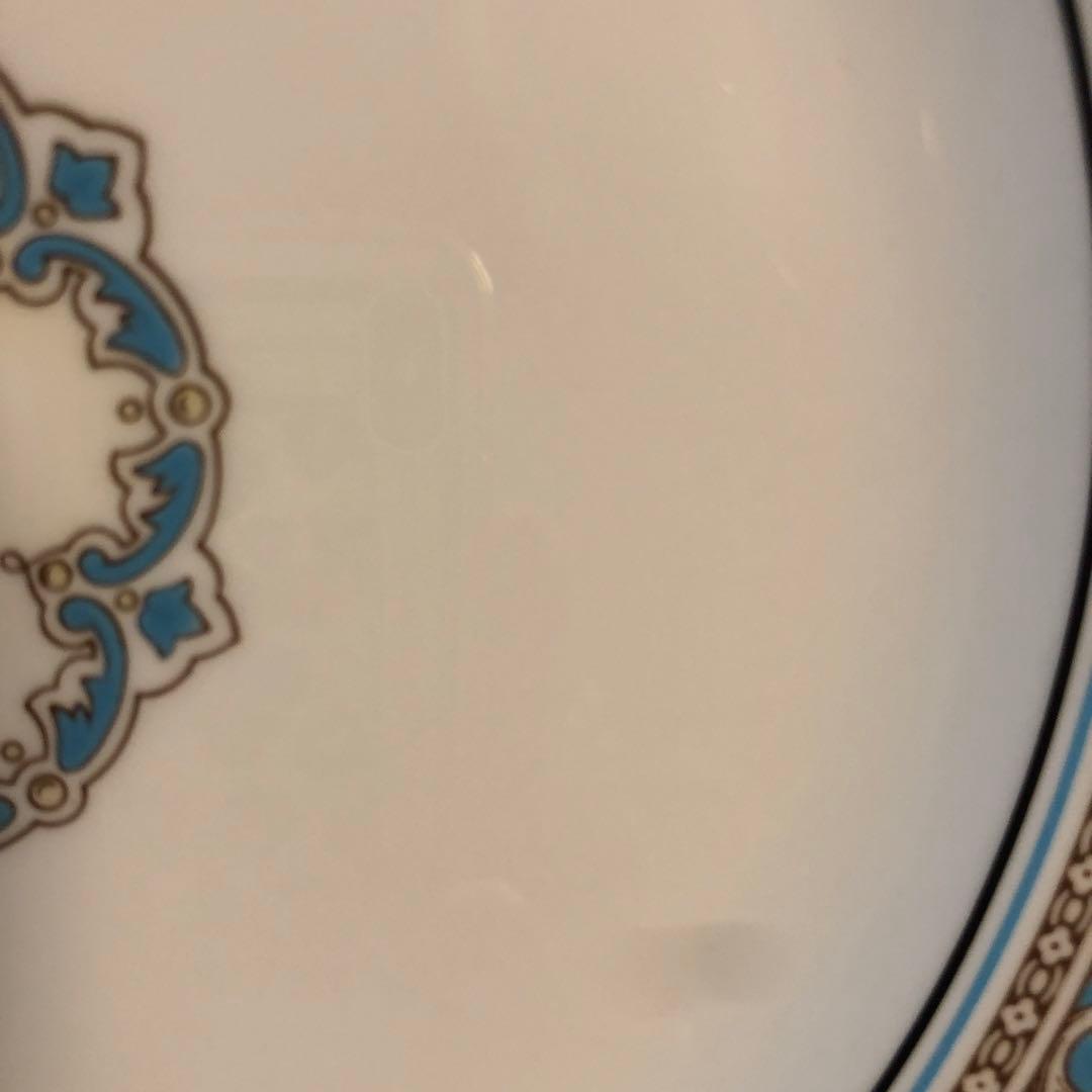 ウェッジウッド　黒壺印フロレンティンターコイズ　ウェッジウッドディナープレート