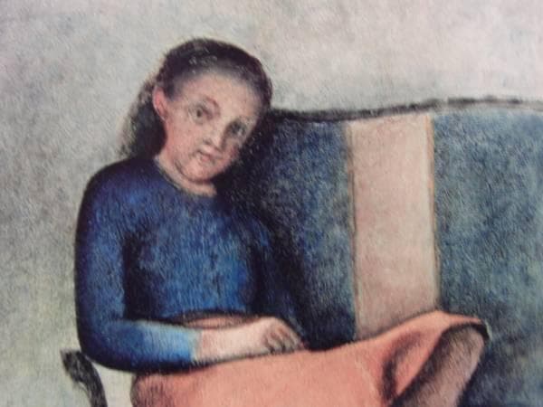 バルテュス、BALTHUS、Aの肖像、希少な額装用画集より、新品高級額、額装付