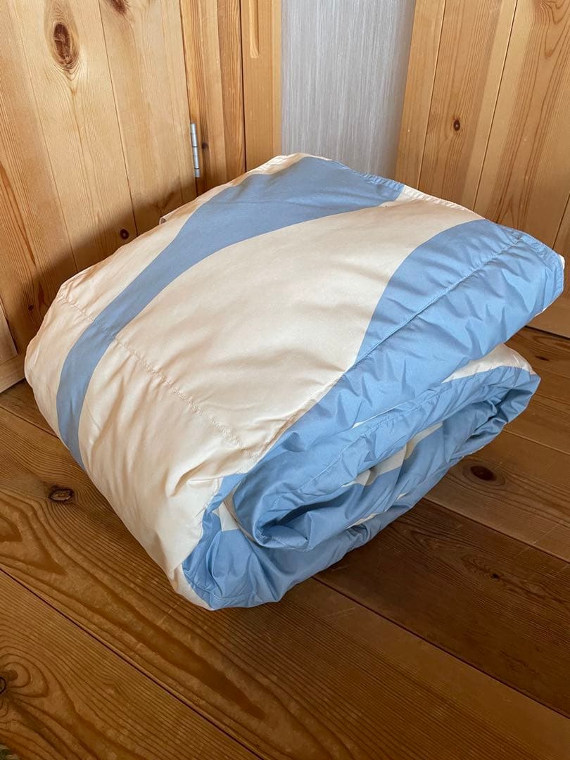 丸洗い可【シビラ】羽毛肌掛布団 ダウンケット（150×210）タジスタ　ブルー