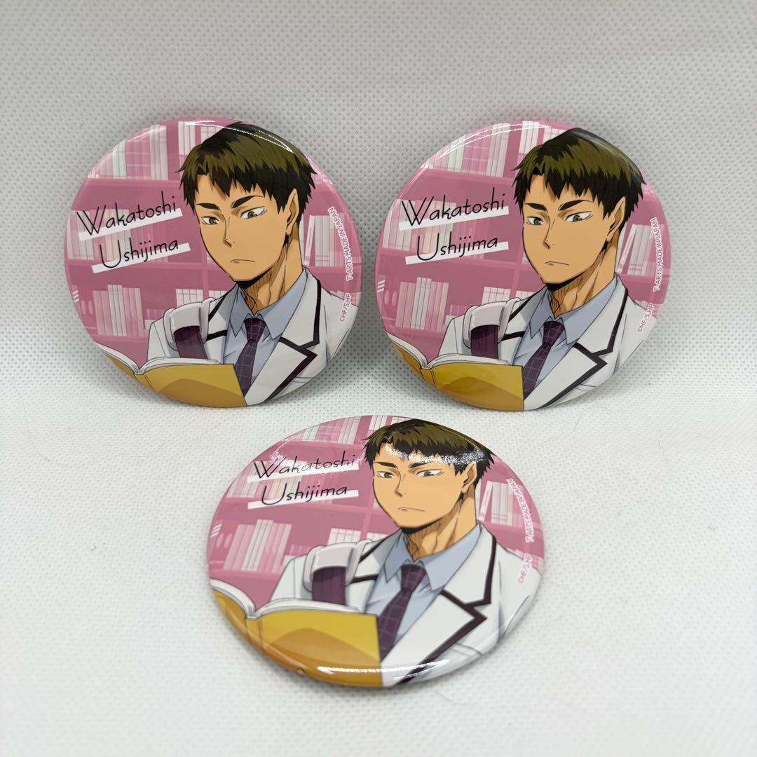 ハイキュー‼︎ カラパレ 76mm 缶バッジ より道缶バッジ 牛島若利 3点